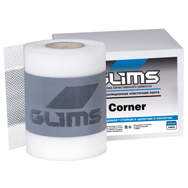 Гидроизоляционная лента GLIMS®Corner (10 м) высокоэластичная  Гидроизоляционная лента GLIMS®Corner (10 м) высокоэластичная