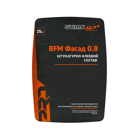 Штукатурно-клеевой состав GLIMS® PRO BFM Фасад 0.8