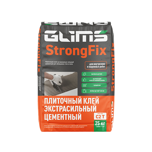 GLIMS StrongFix Плиточный клей экстрасильный 